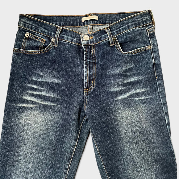 Vintage 90s Forever 21 High Rise Flare, Wide Leg Blue Jeans Size 9 - Picture 4 of 12